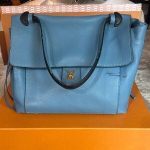 Louis Vuitton LockMe Bag - Blue & Gold